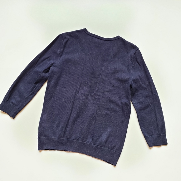 Ralph Lauren blue 3/4 sleeve sweater size medium - Picture 2 of 5
